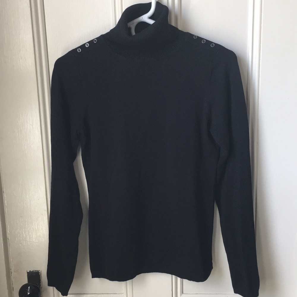 Black Turtleneck Sweater